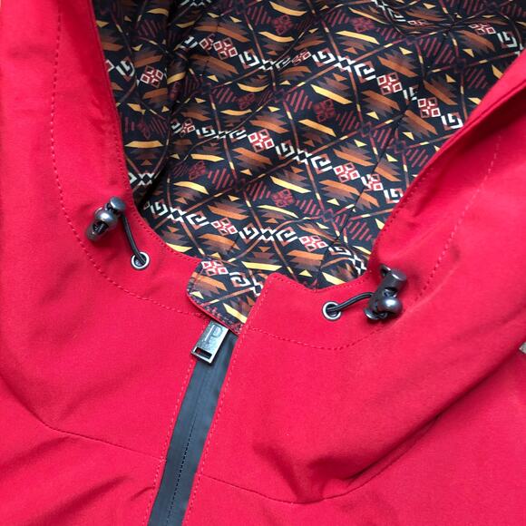 Pendleton Jacket – Red Softshell with Aztec Southwestern Lining (XL) - Picture 5 of 11